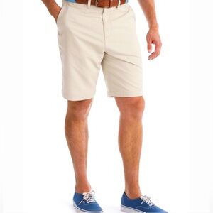 Johnnie-O Men’s Mulligan Shorts, Stone, Size 34. Outdoor, Golf, Performance
